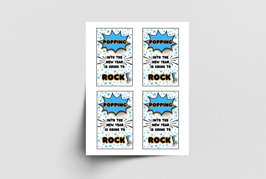 Pop Rocks Treat Label