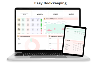 Easy Bookkeeping Spreadsheet