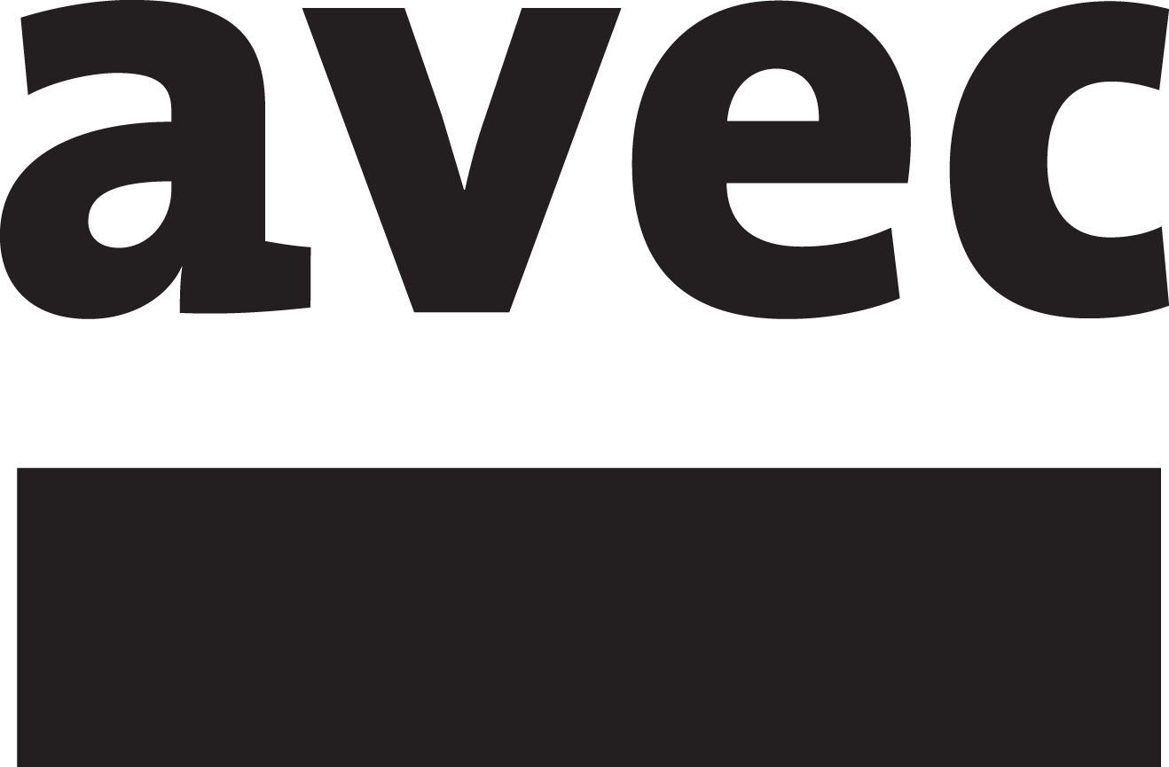 Black text logo reading 'avex' with smaller text underneath that is not legible.