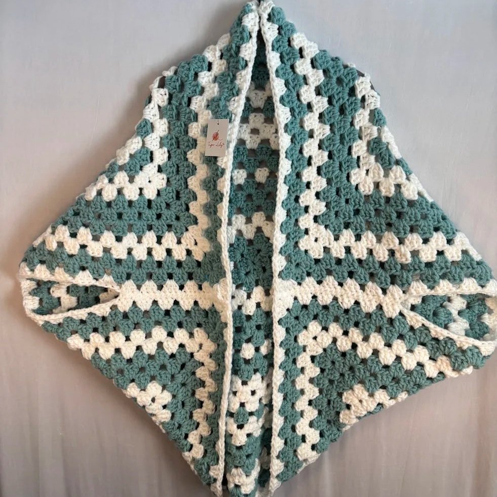 Weighted Wrap - Teal & White