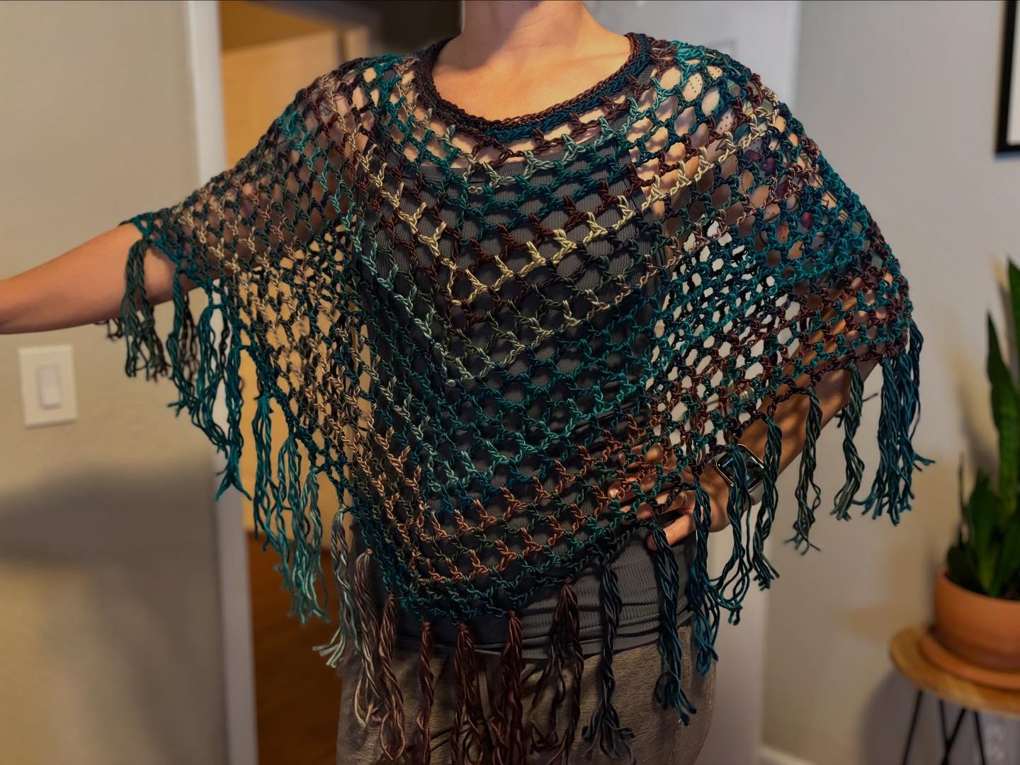 Stop by Bear Creek HS&rsquo;s holiday craft show tomorrow 9a-4p to see the new fringe poncho! Perfect addition to jazz up your holiday outfit! Come visit @craftsbytigerlily and 170 other amazing vendors and put the finishing touches on your holiday s