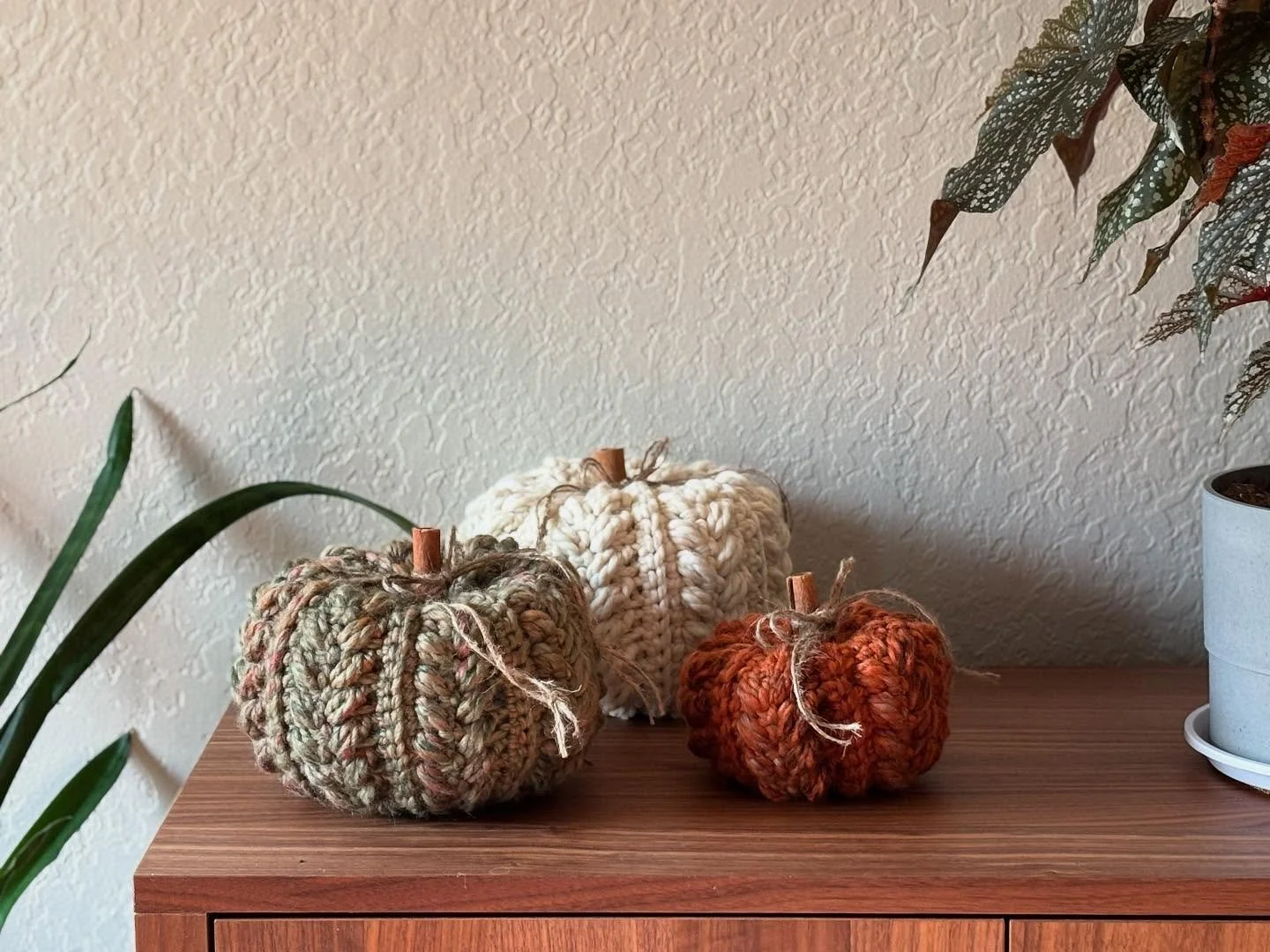 🍂 New for Fall &ndash; Harvest Pumpkins 🍂

Meet my newest autumn obsession &mdash; a set of three harvest pumpkins, each in a unique size and color. Perfect for adding a cozy, textured touch to your fall d&eacute;cor! 🎃✨

Whether you display them 