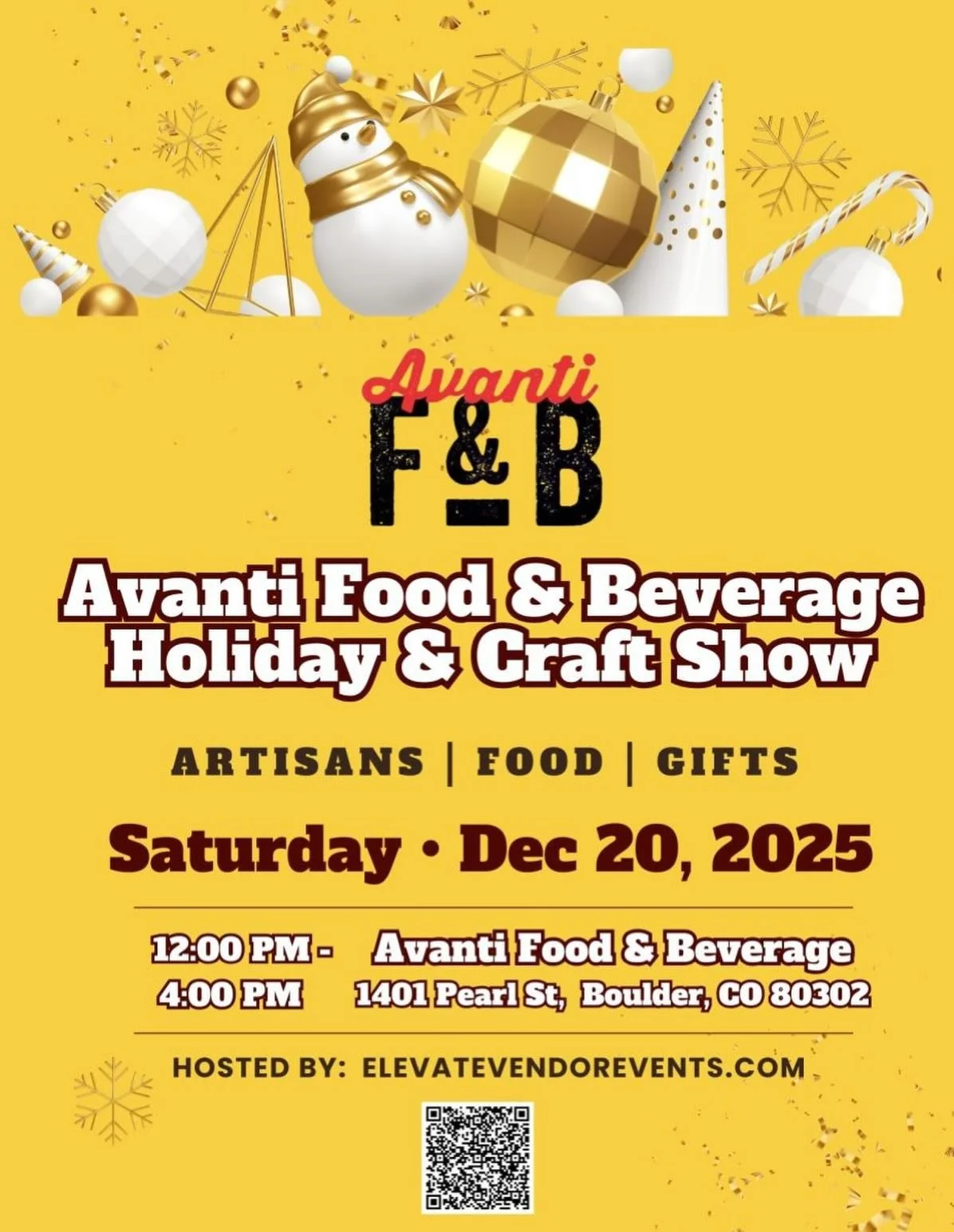 Hey Boulder friends, I&rsquo;m thrilled to announce that I&rsquo;ll be at @avanti_boulder next Sat (Dec 20th) for their Holiday &amp; Craft show! Stop by, visit and finish up any last minute shopping!  Hope to see you there! 🐯🧶

🎨✨ AVANTI FOOD &am