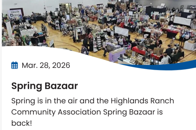 Highlands Ranch Community Association Spring Craft Show