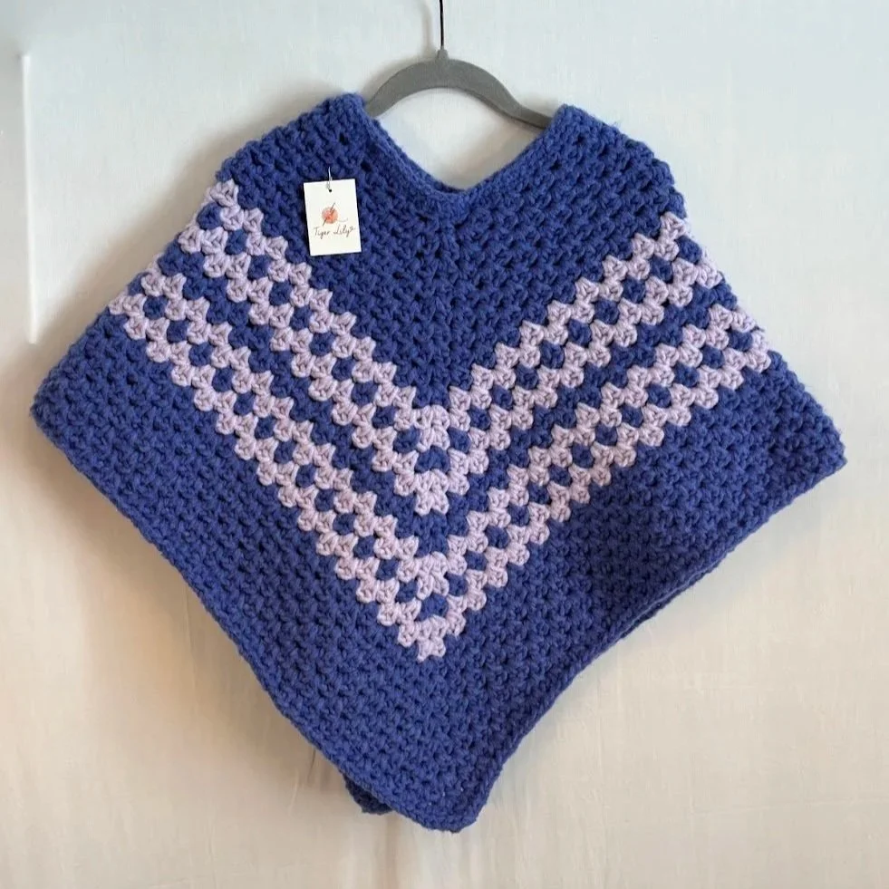 Child's Weighted Poncho - Purple