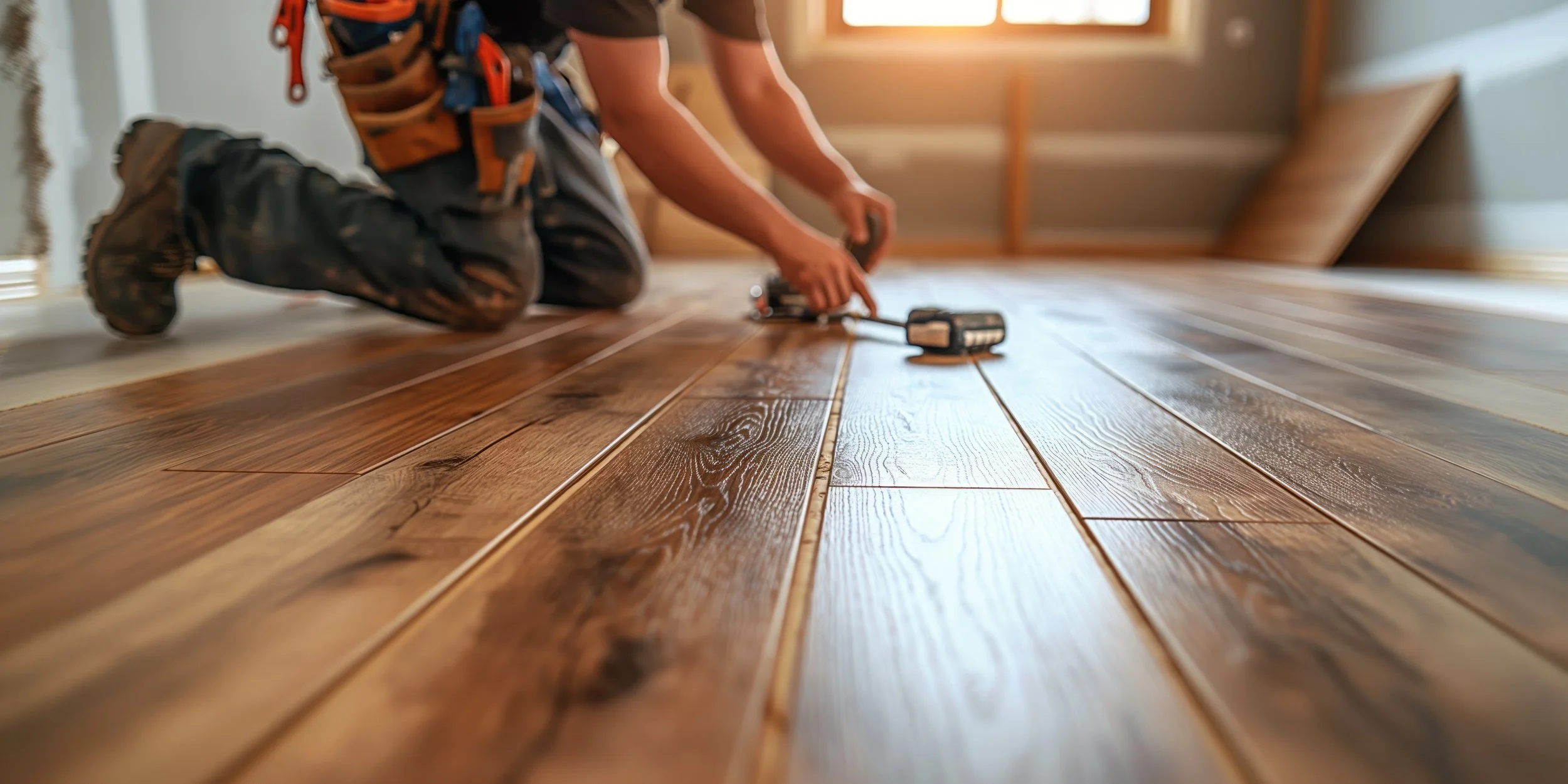 Luxury vinyl plank flooring installed in Augusta GA home