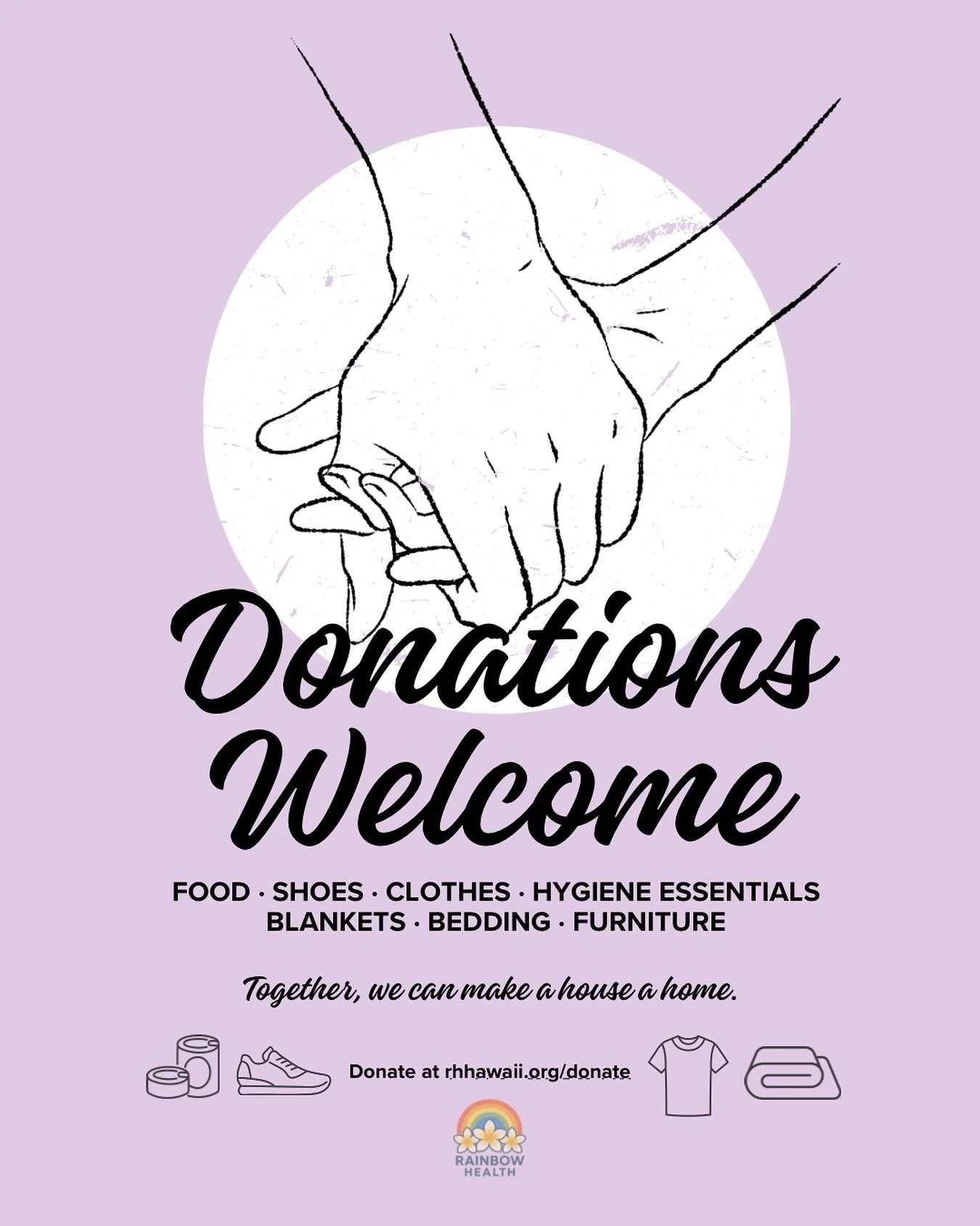 We&rsquo;re excited to share that a medically fragile single father and his two children are one step closer to stable housing! 🏡💜

As they prepare to move into their new home, Rainbow Health is gathering donations to help make their space feel war