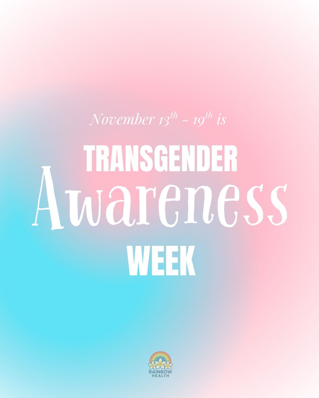 Taking a moment this week to show love and support for our transgender community. It&rsquo;s a reminder to slow down, listen, and make space for people to show up exactly as they are. Everyone deserves to feel seen, respected, and safe not just this 