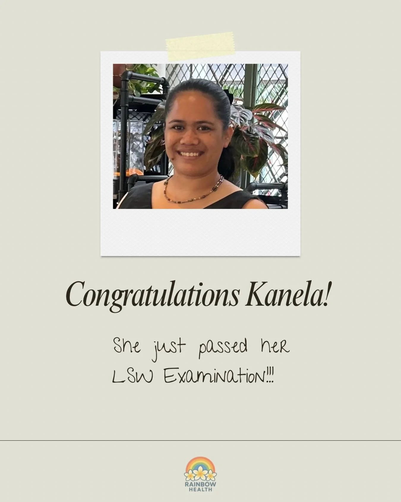 Congratulations Kanela!! Welcome to the social work Ohana&hearts;️🤙🏼