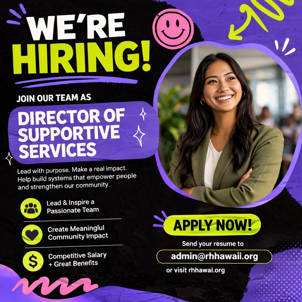 We&rsquo;re hiring a Director of Supportive Services.

We&rsquo;re looking for a strong, compassionate leader who can help guide support services, strengthen systems, and make a real impact in our community.

If you&rsquo;re passionate about people, 