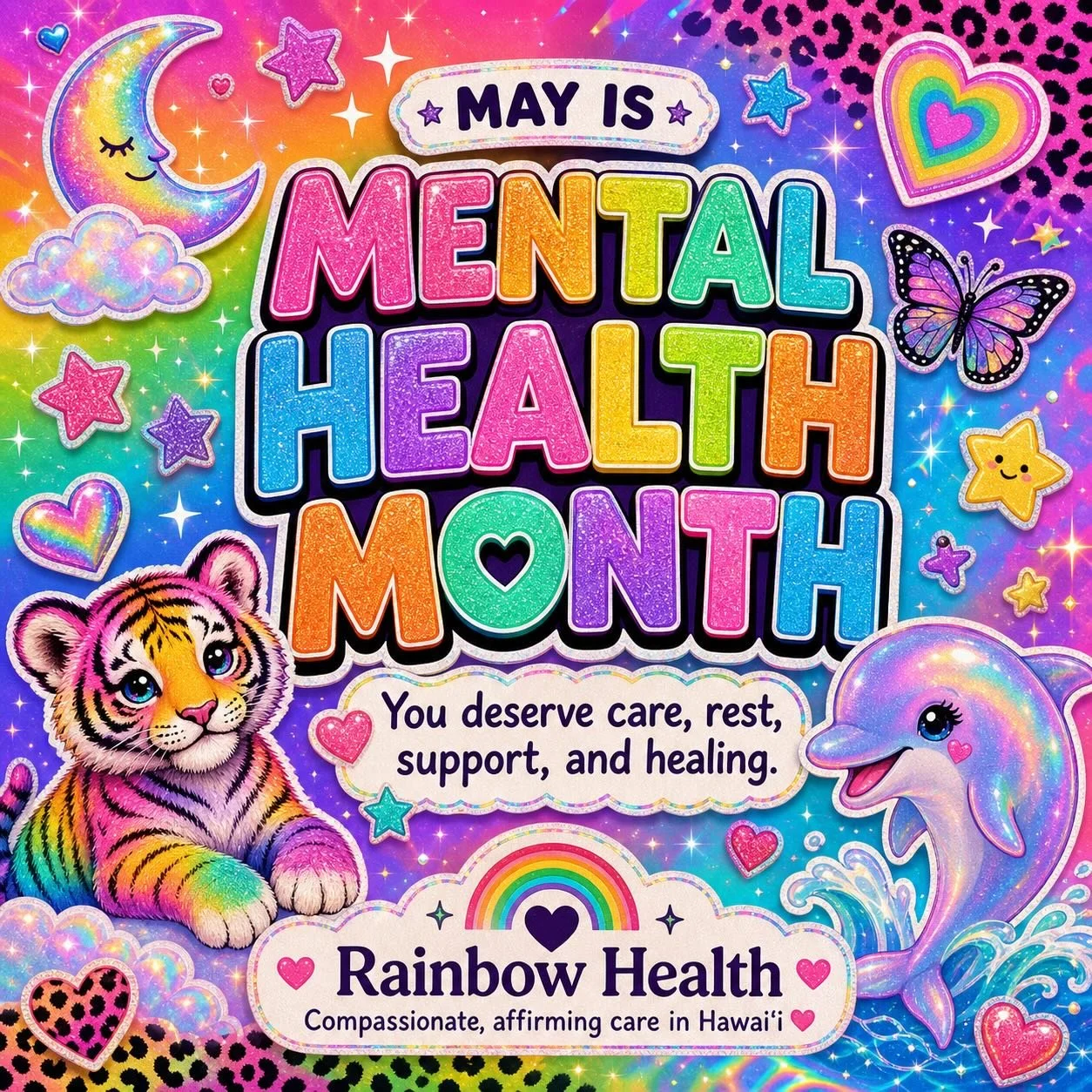 🌈✨ May is Mental Health Month ✨🌈

Around here, we believe mental health care should feel human, affirming, compassionate, and rooted in dignity.

You deserve care before crisis.
You deserve rest without guilt.
You deserve support that sees the whol
