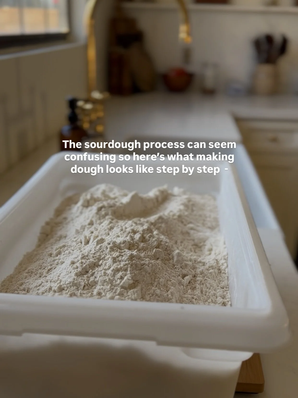 When you&rsquo;re starting, the whole process of sourdough can seen confusing and I feel like I&rsquo;m always trying to break down exactly what the making dough process looks like step by step, so here it is! From mixing dough to stretch and folds (