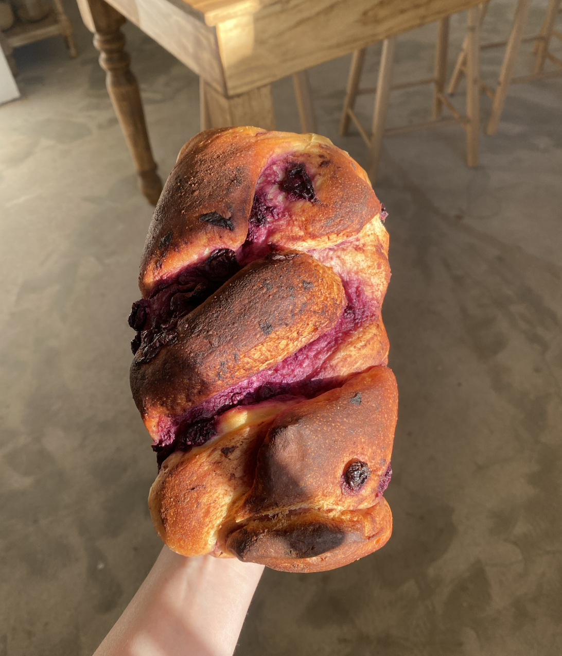 Blueberry Goat Cheese Sourdough Brioche Babka Sourdough Mama Loaf