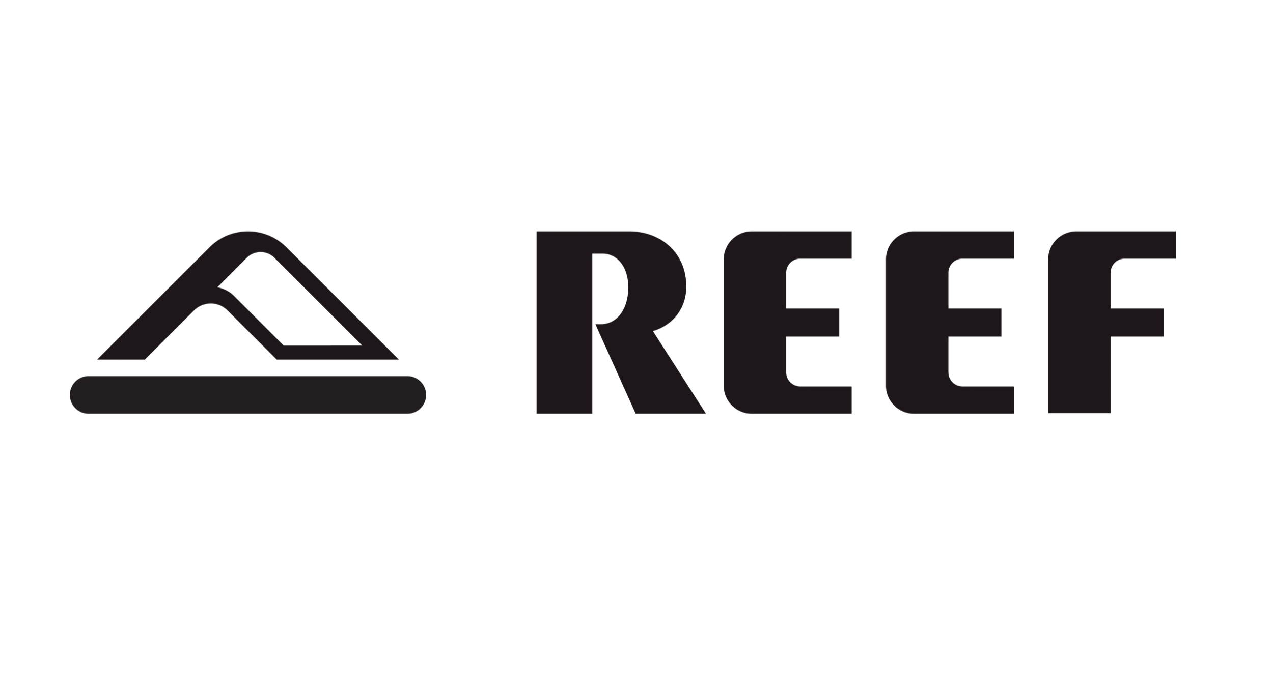 Poema Coffee Co serving custom branded lattes with the Reef logo using the latte logo printer at a corporate event, showcasing premium mobile espresso catering and logo latte art.