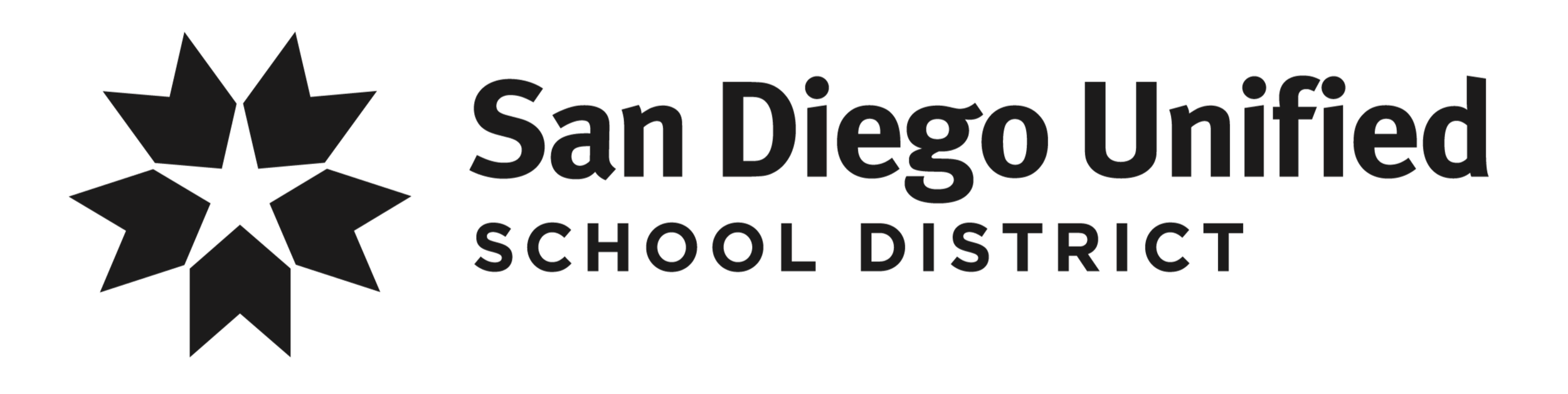 Poema Coffee Co serving custom branded lattes with the San Diego Unified School District logo using the latte logo printer at a corporate event, showcasing premium mobile espresso catering and logo latte art.