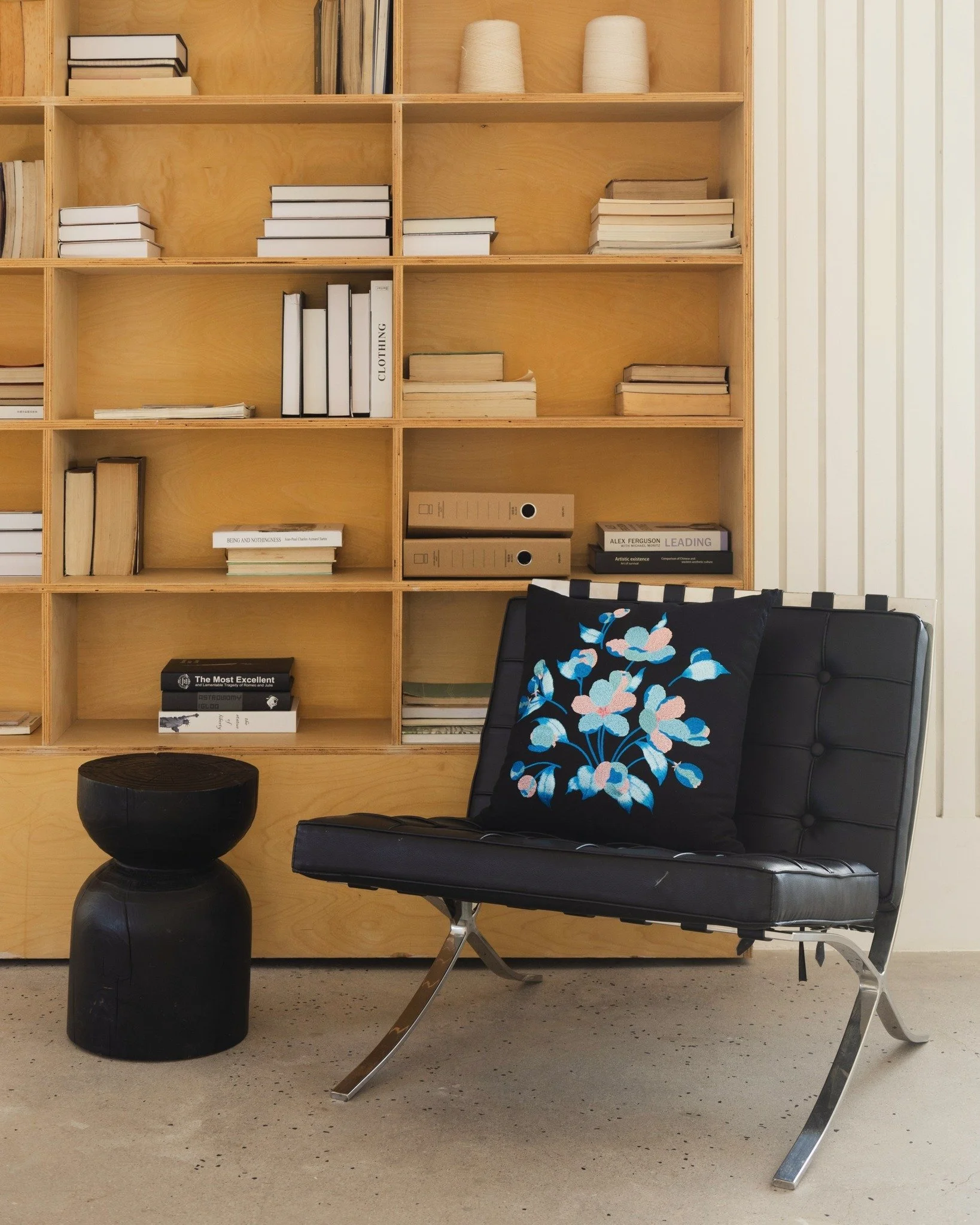 A little more color, right where you sit.

The embroidered Etherelle throw pillow brings a quiet contrast into the space, soft blues and pinks against black, like something gently lit from within.

#throwpillows #decorativepillows #embroideredpillows