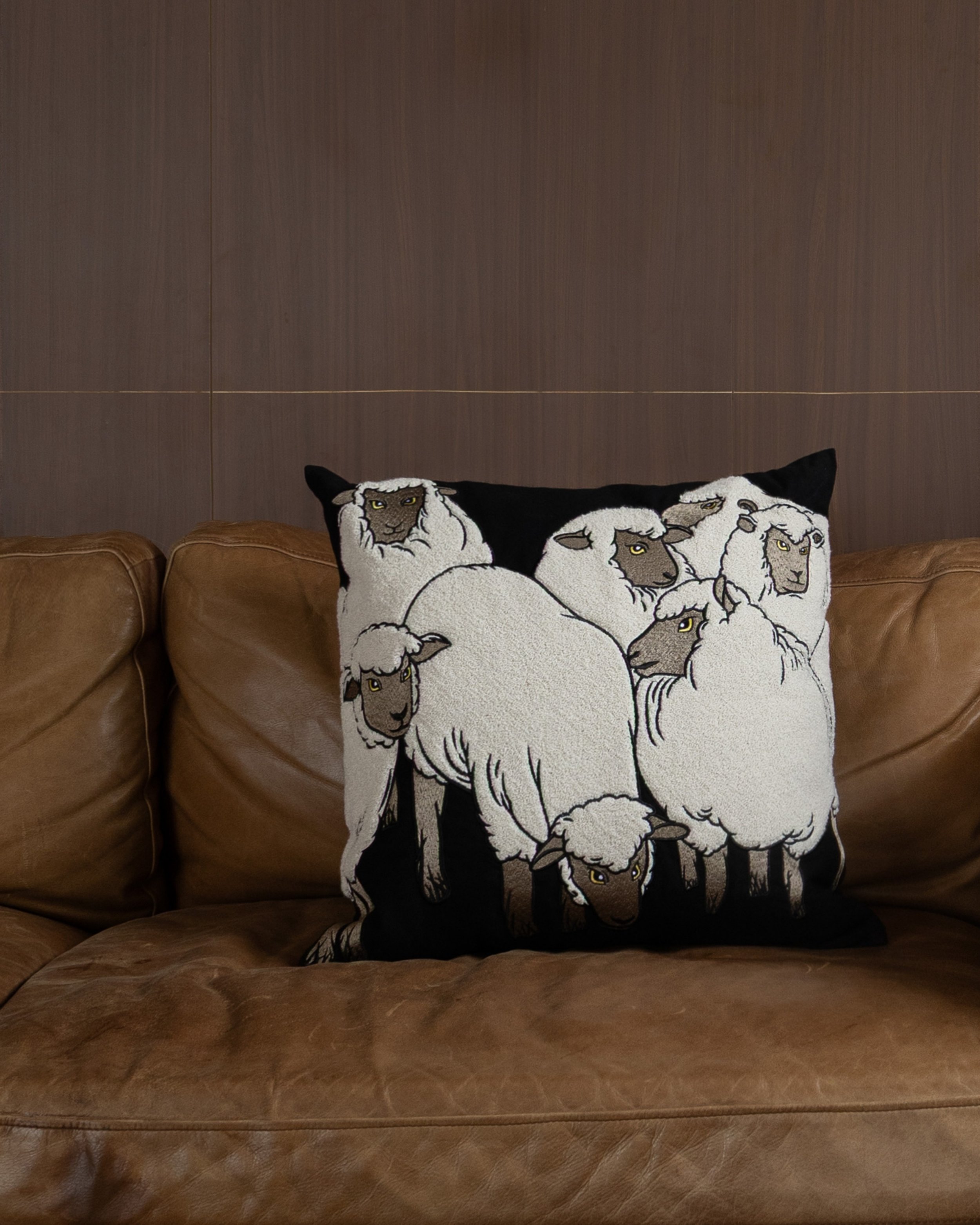 🐑🐑🐑
Some notice the texture first. Others notice the eyes.

Featuring textured chenille embroidery and a flock full of personalities, this new throw pillow is part of our Summer 2026 collection.

#throwpillows #decorativepillows #embroideredpillow
