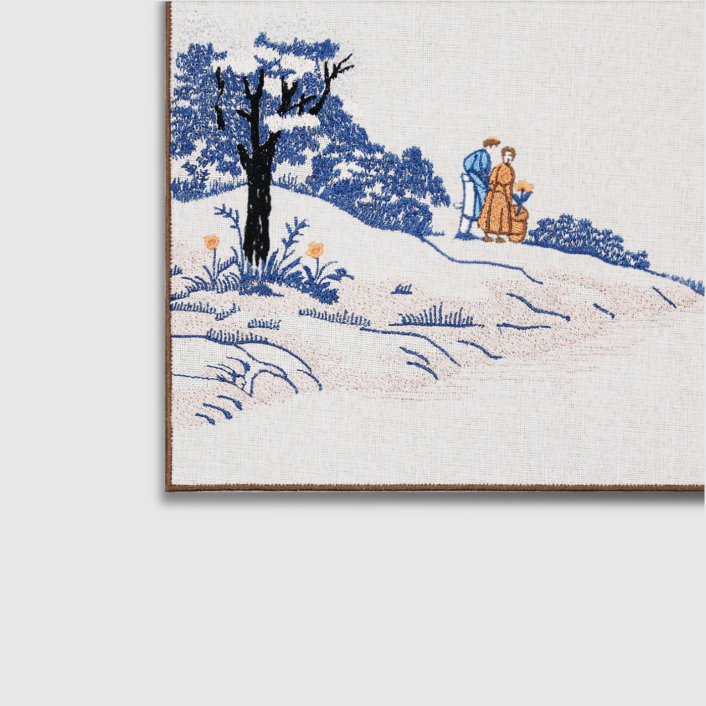 Landscape Placemat Bottom Left Embroidery Details