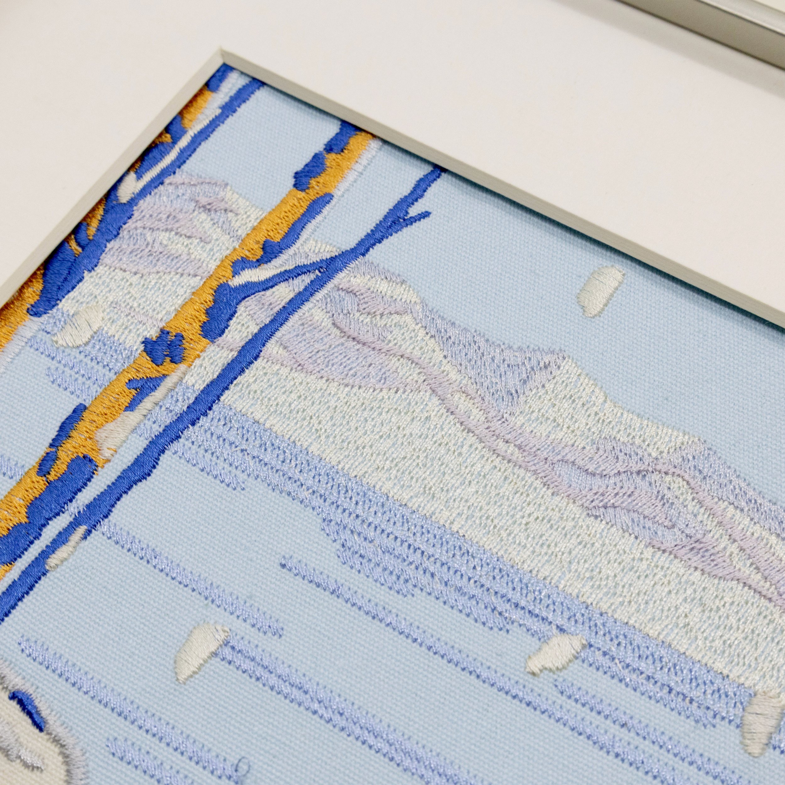 Embroidery Details of the mountains in Winter Fox Art.jpg
