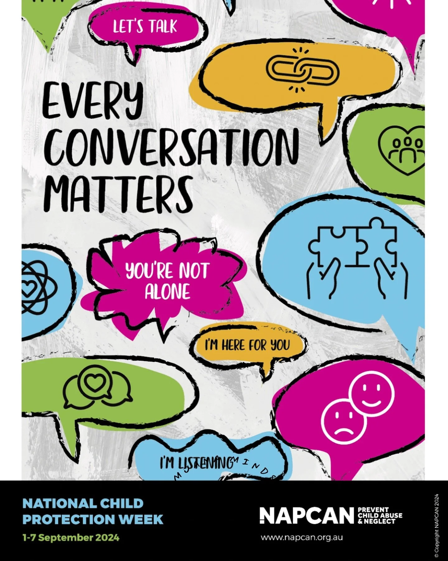 September 1 - 7 is  National Child Protection Week and the theme&nbsp;this year is 'Every conversation matters&rsquo;.
Conversations are powerful tools that can help us understand issues, craft solutions, value community knowledge, and build the brai