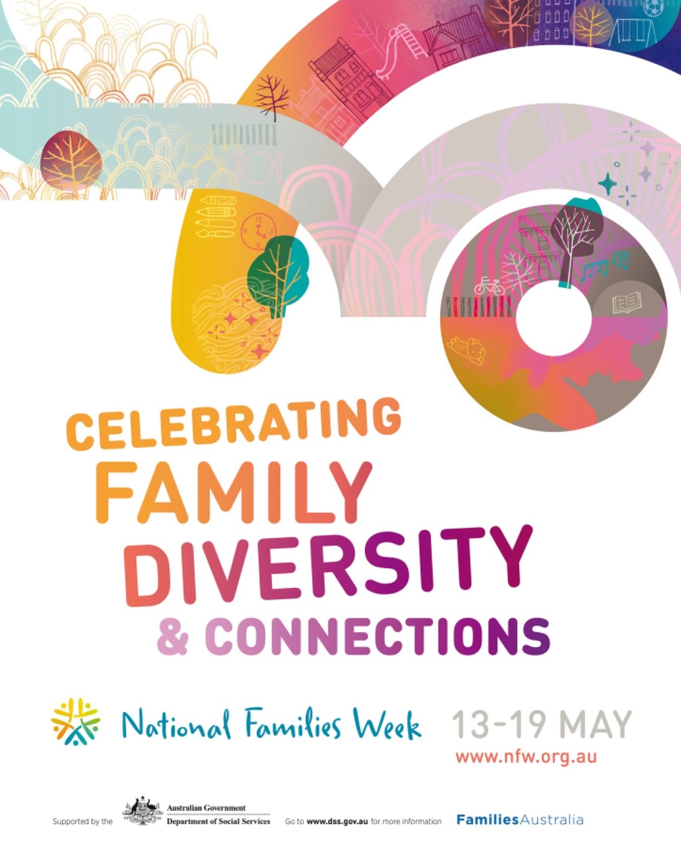 This week is National Families week; an initiative of Families Australia supported by the Australian Government Department of Social Sciences.

This year's theme is celebrating diversity and connections and we acknowledge and celebrate the diversity 