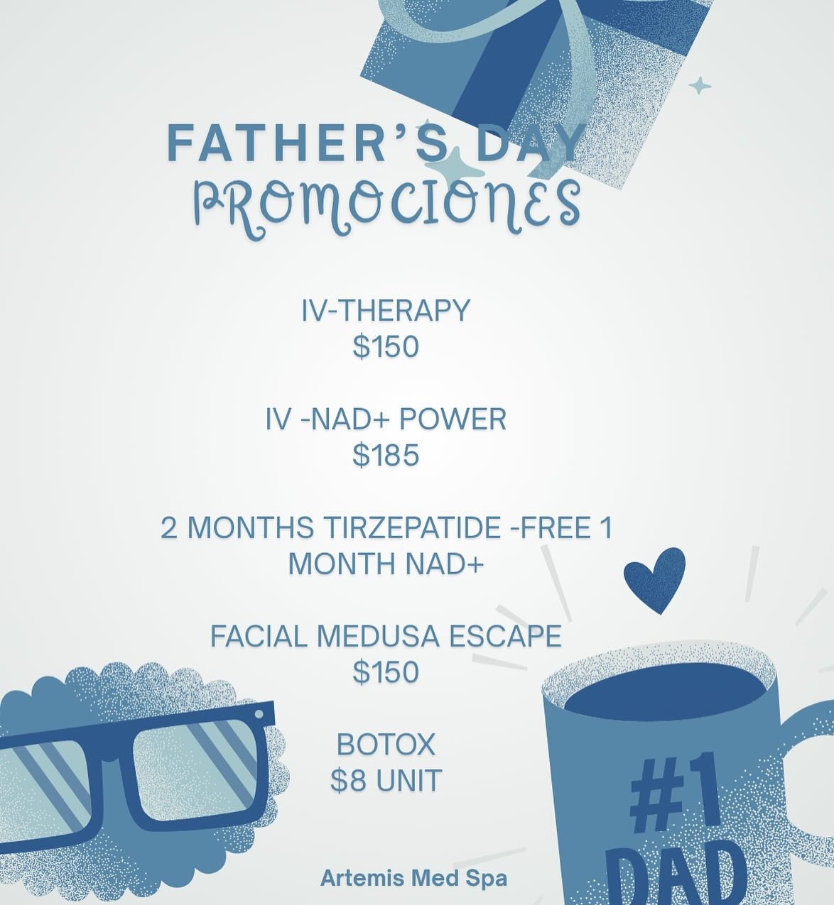 Aprovecha nuestra promoci&oacute;n de este mes te esperamos 💙🩵💙🩵💙#fathersday #promociones