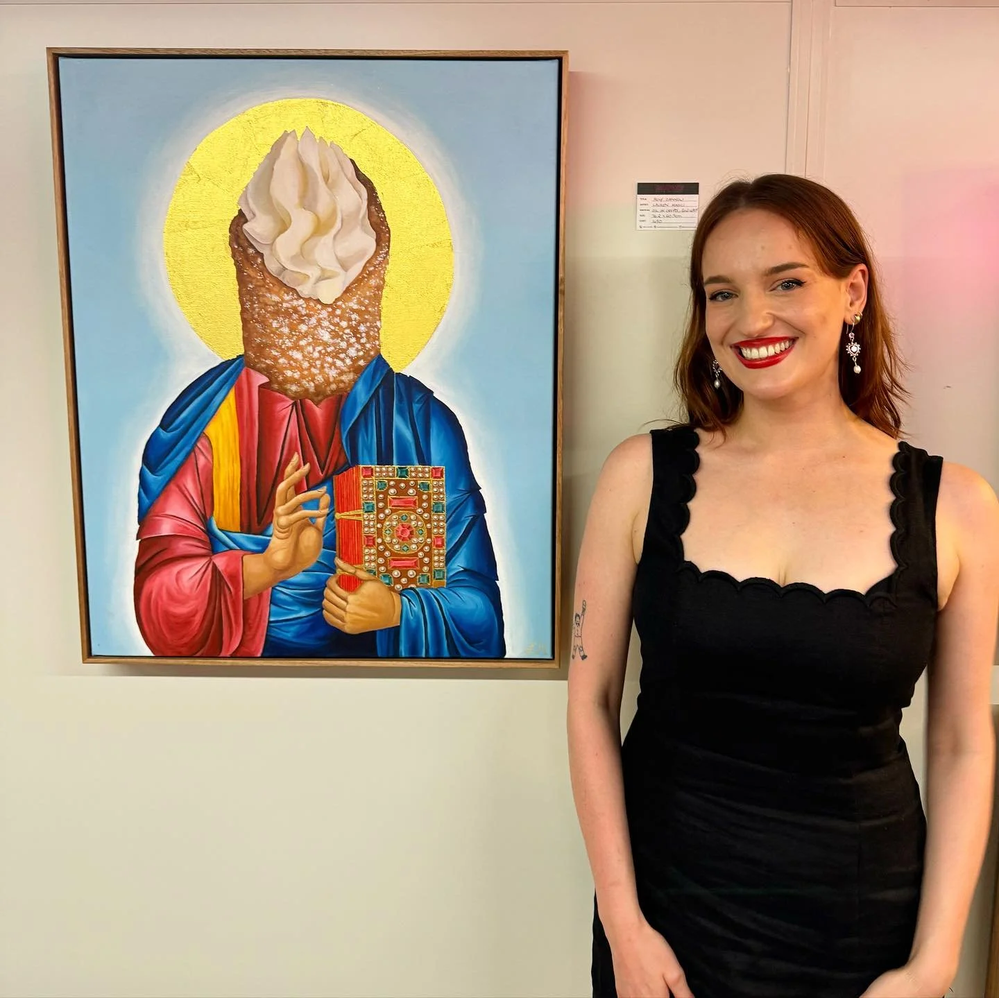 Last night at the opening of &lsquo;More Eclectic&rsquo; ✨ 
Massive thank you to @blowehair.artspace and @lolt_art_show_ for making this group exhibition happen!

Thank you to everyone who came along to opening night ⚡️Was so proud to be exhibiting a