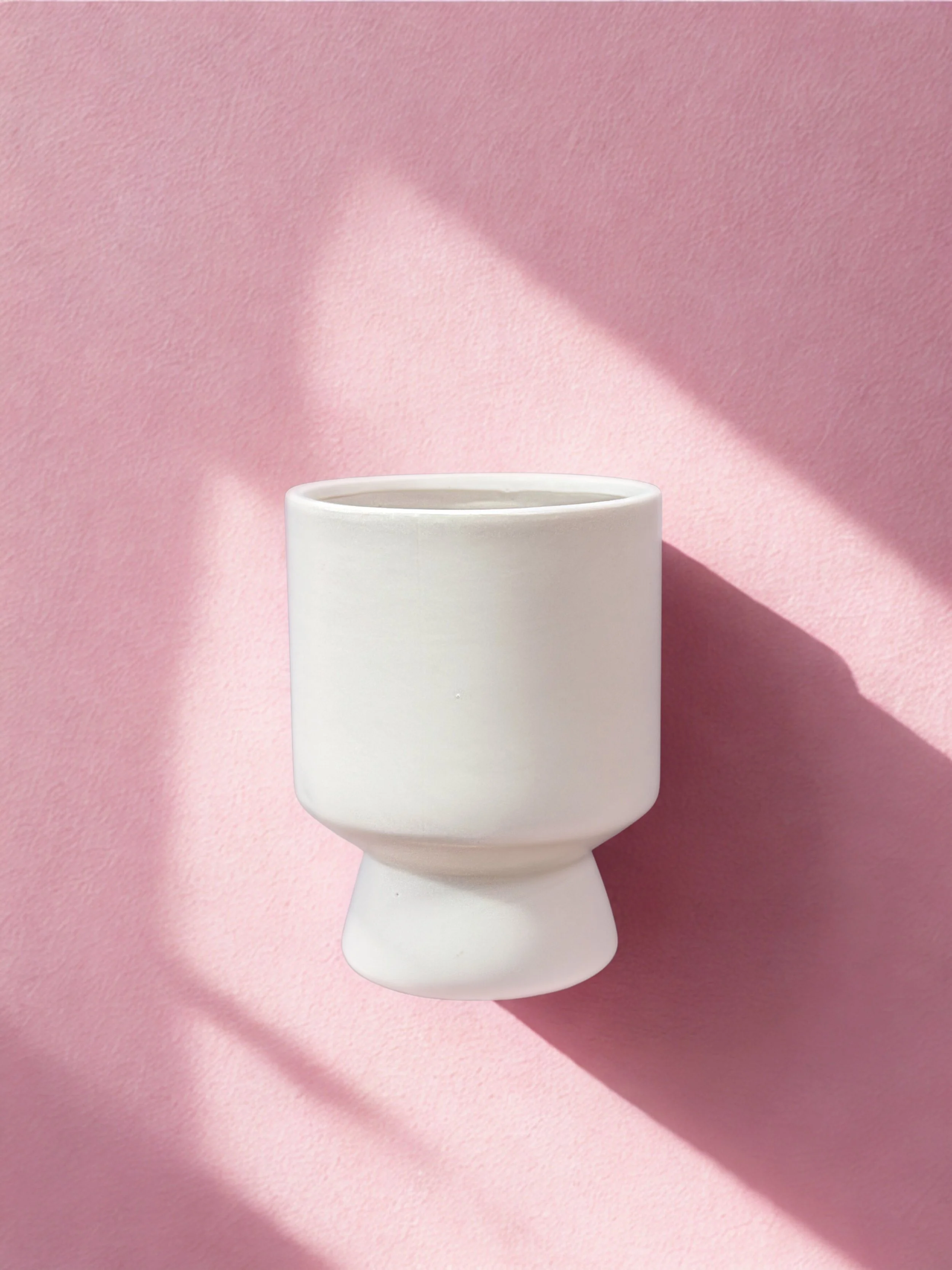 Matte White Tall Vessel - $25 - Perfect for florals on your bar to add height 
