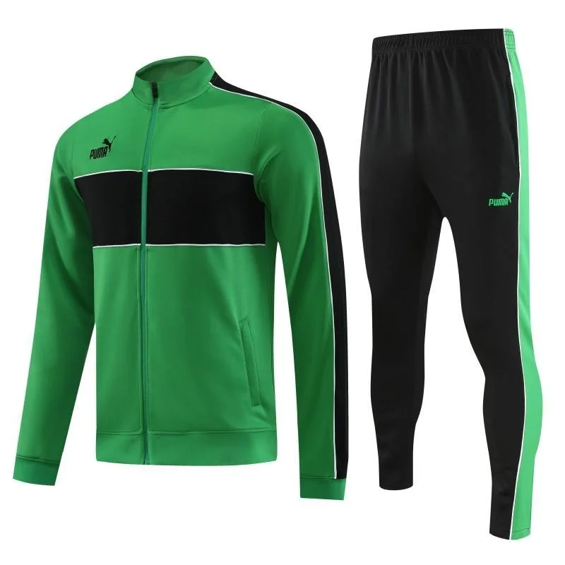 Green and Black Puma Tracksuit II