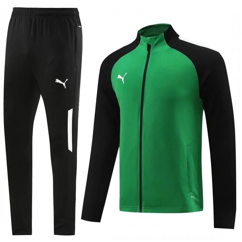 Green and Black Puma Tracksuit
