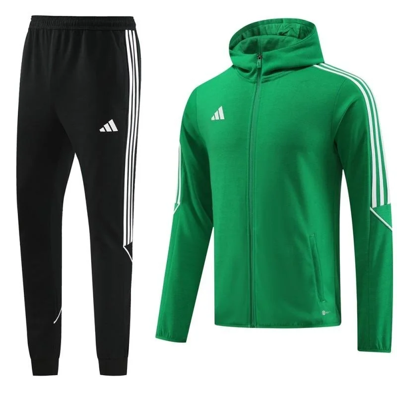 adidas 24 Green/Black Tracksuit w/ Hood