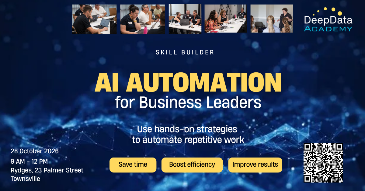 AI Automation for Business Leaders image show details and past attendees