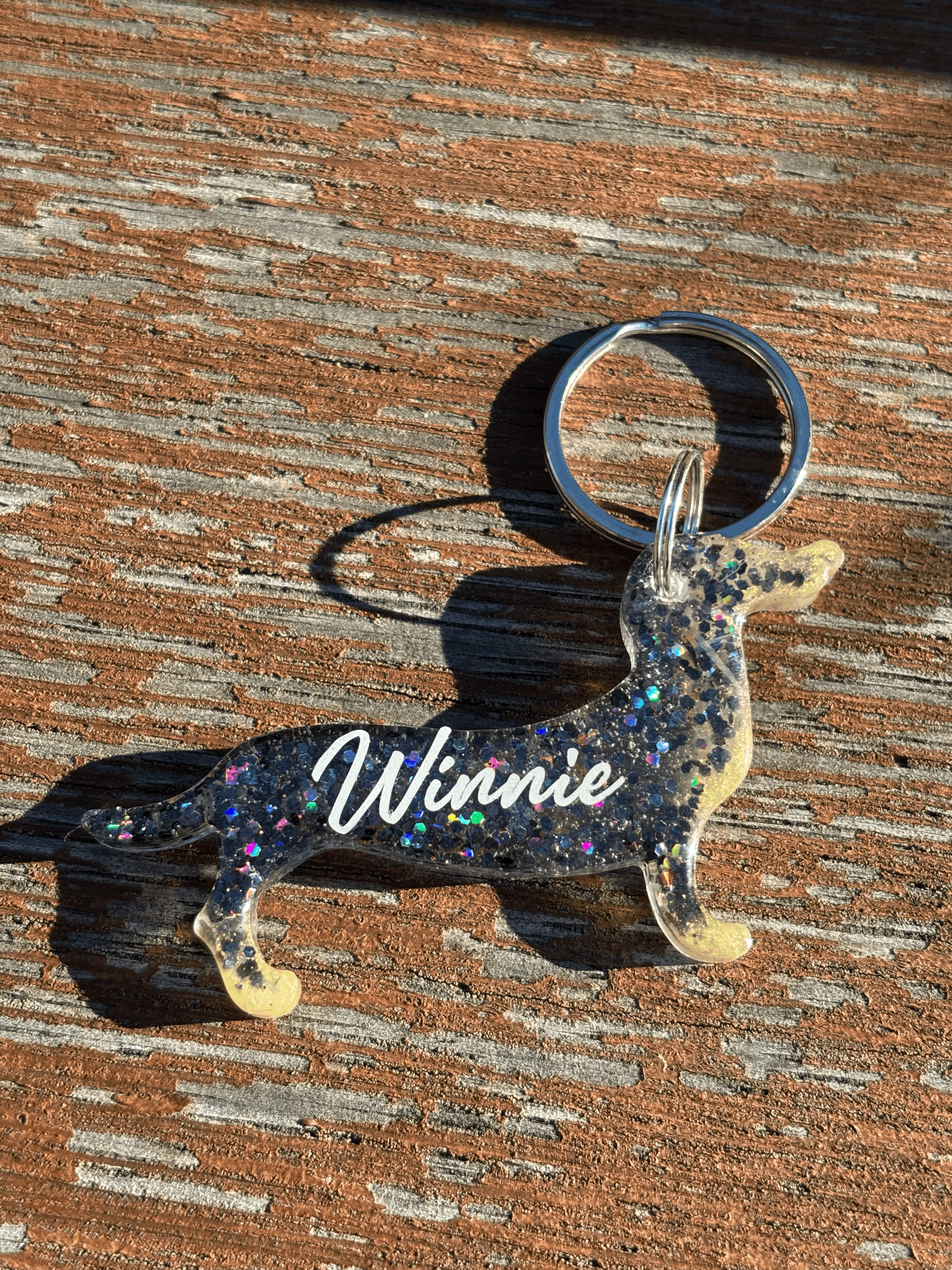 Dachshund Keychain / Pet Tag