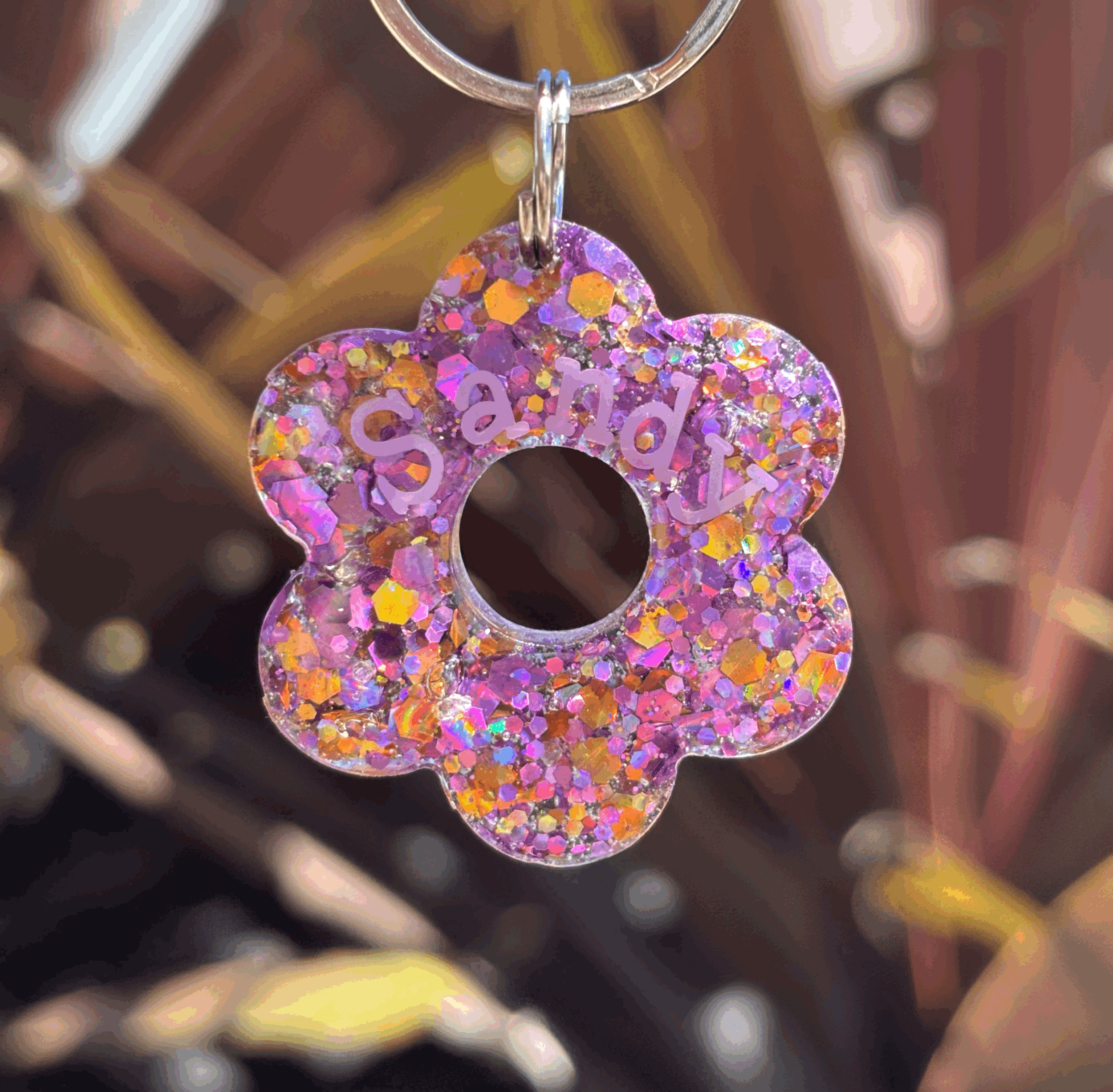 Flower Pet Tag