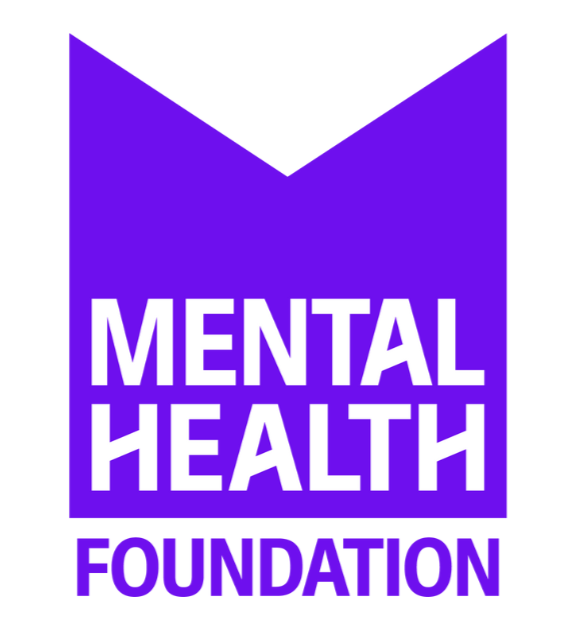 Purple and white logo for the Mental Health Foundation.