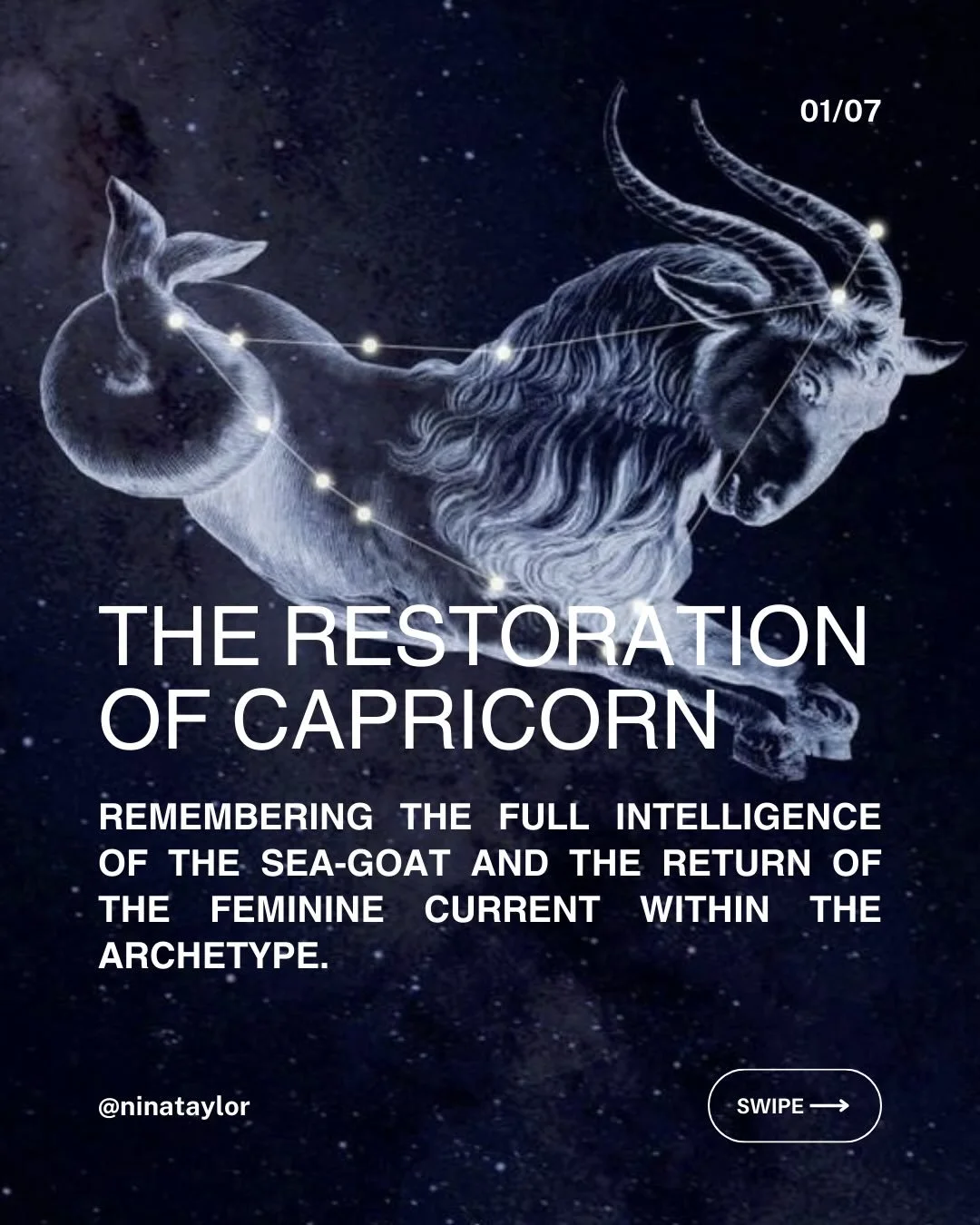 At its core, Capricorn holds an intelligence rooted in relationship &mdash; with time, with feeling, with the slow shaping of life through care. This intelligence was always present, even when it fell quiet beneath patriarchal interpretations.

The S