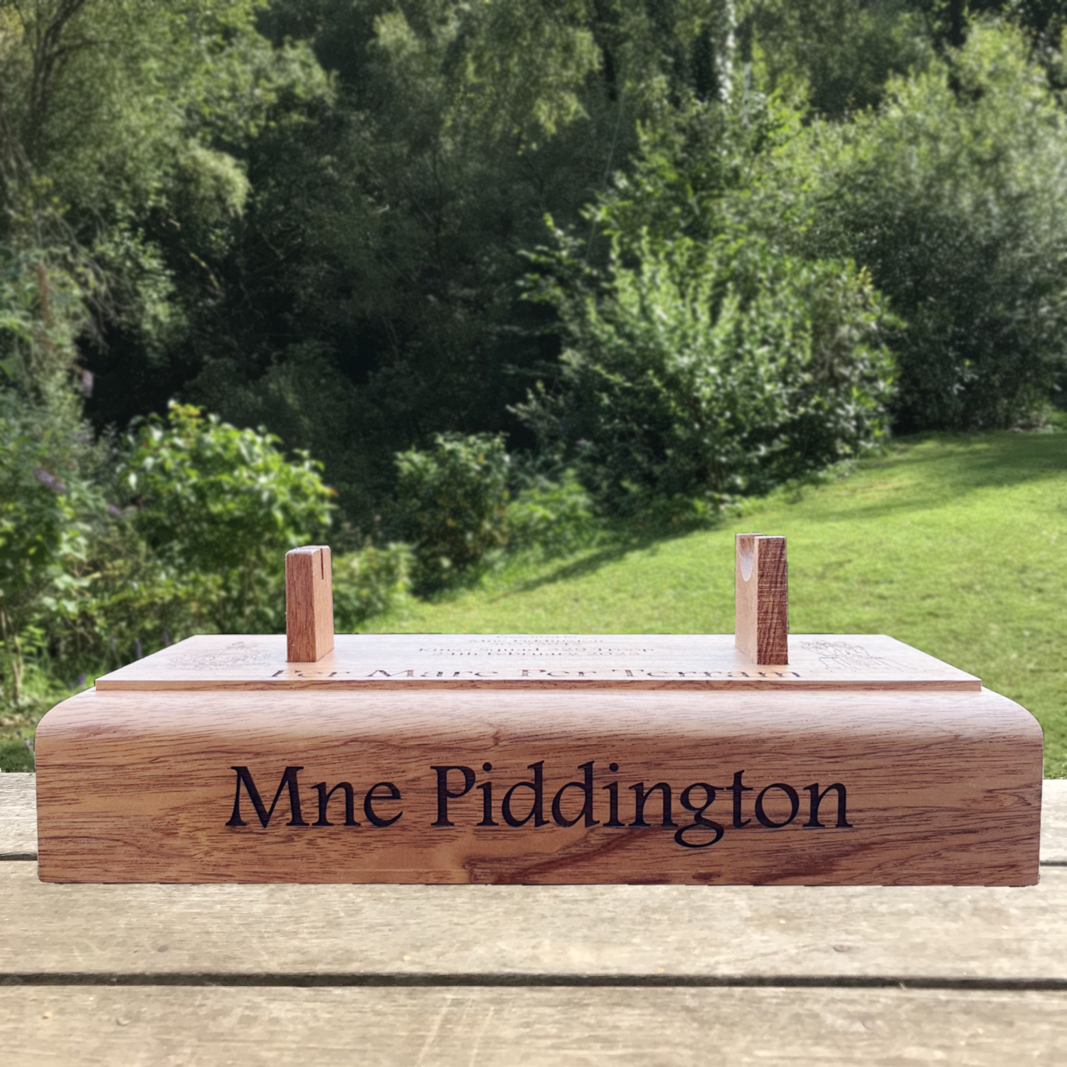 Commando Dagger Hardwood Plinth - Personalised