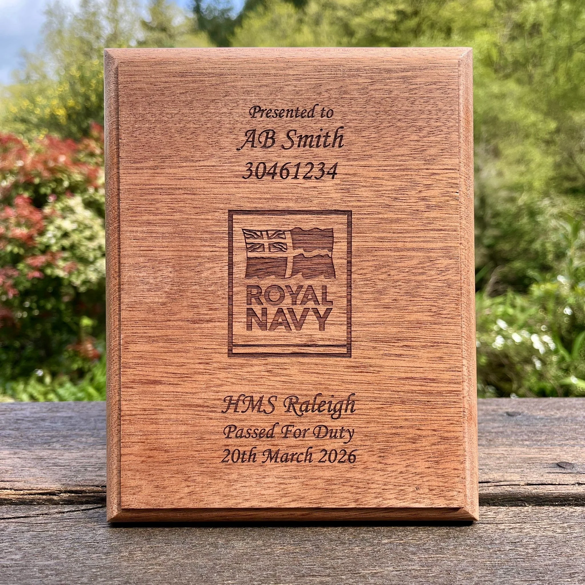 HMS Raleigh Small Wall Plaque