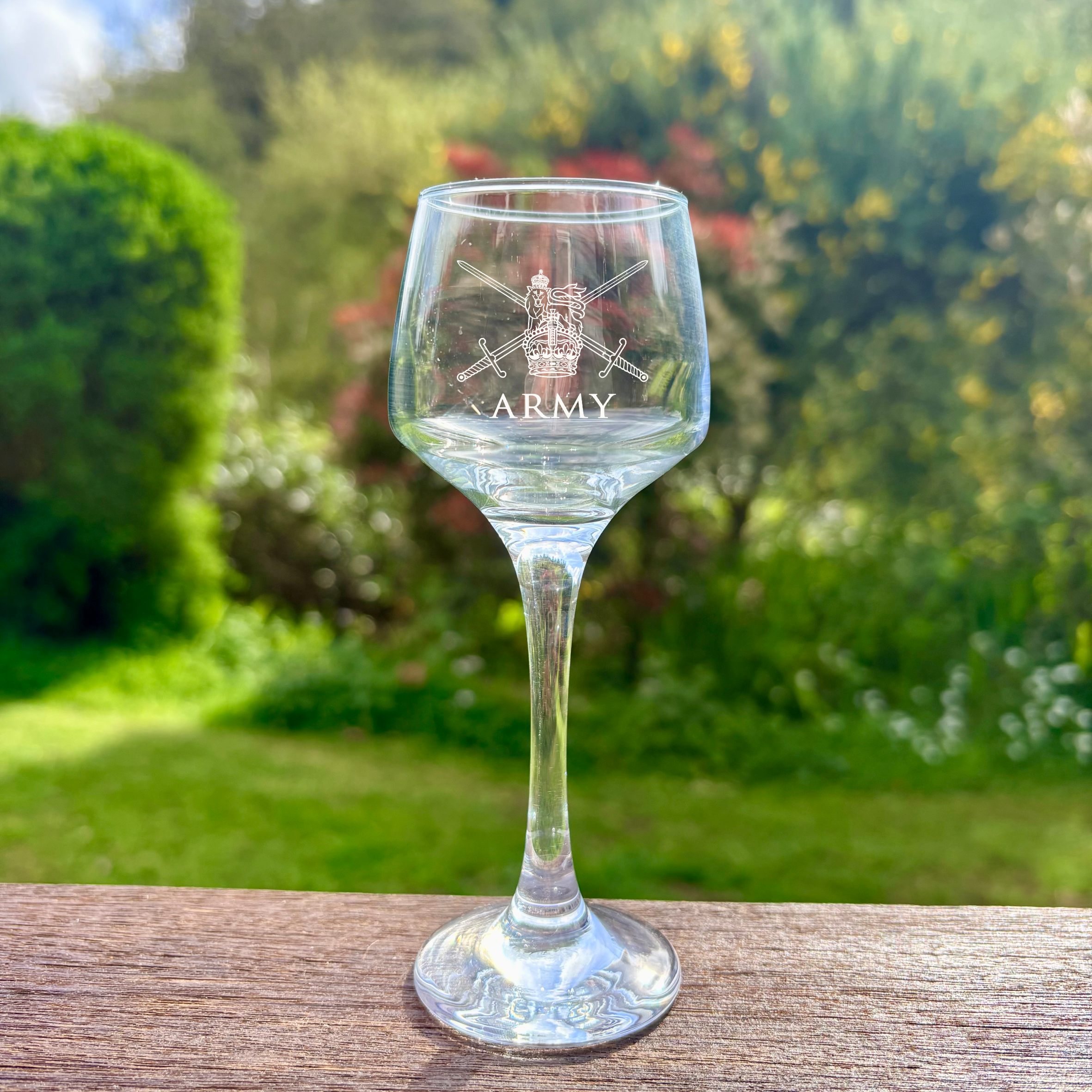 Personalised Army Pass Out Gift Port Glass