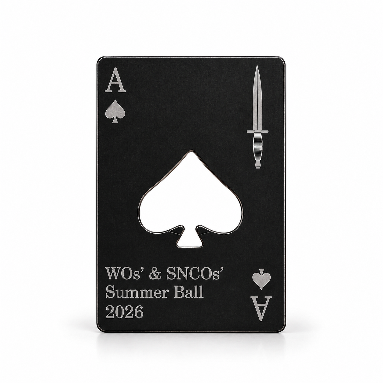 Personalised Metal Playing Card Bottle Opener