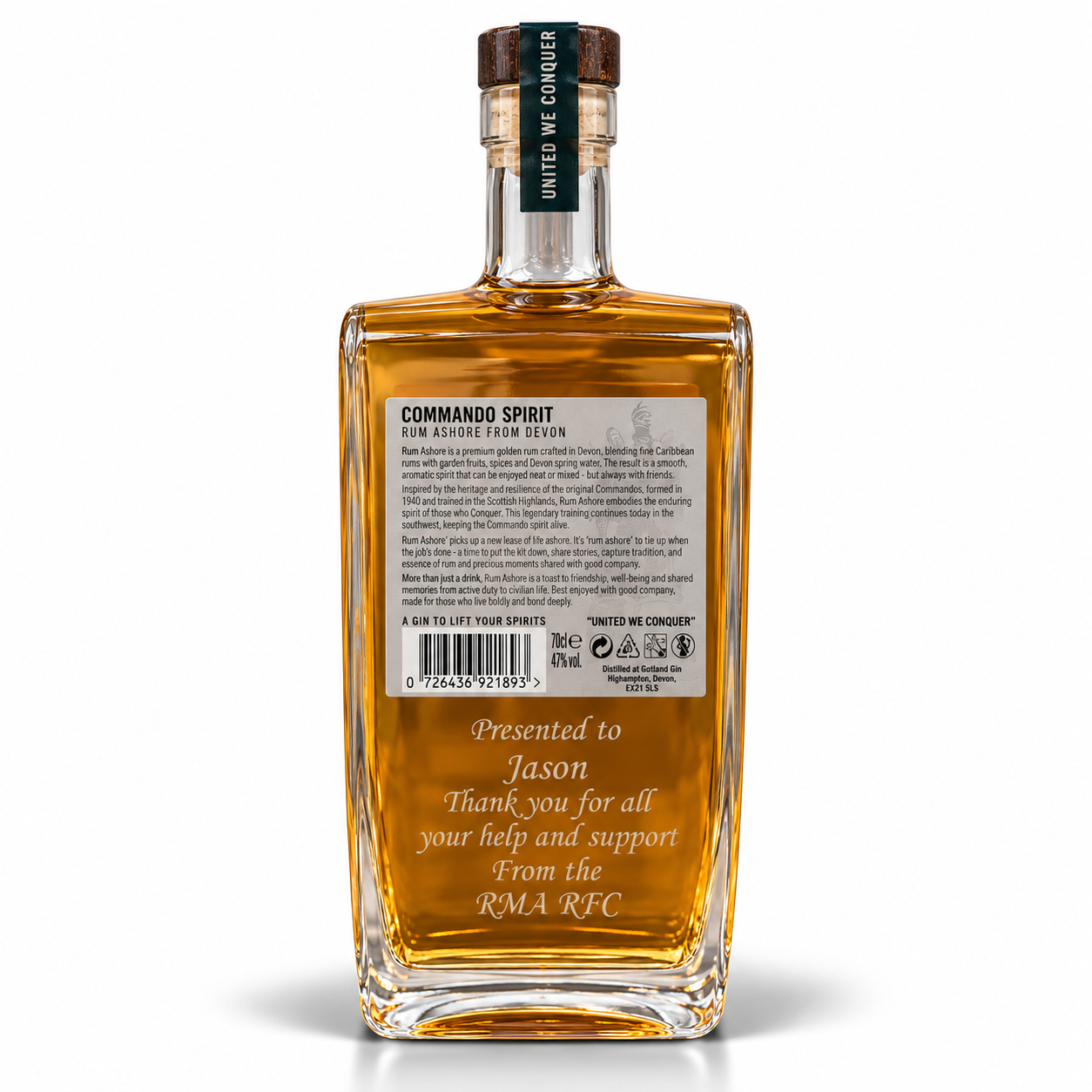 Commando Spirit Rum Back Engraved .png