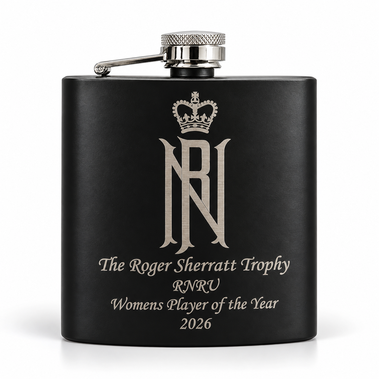Matt Black Hip Flask 6OZ