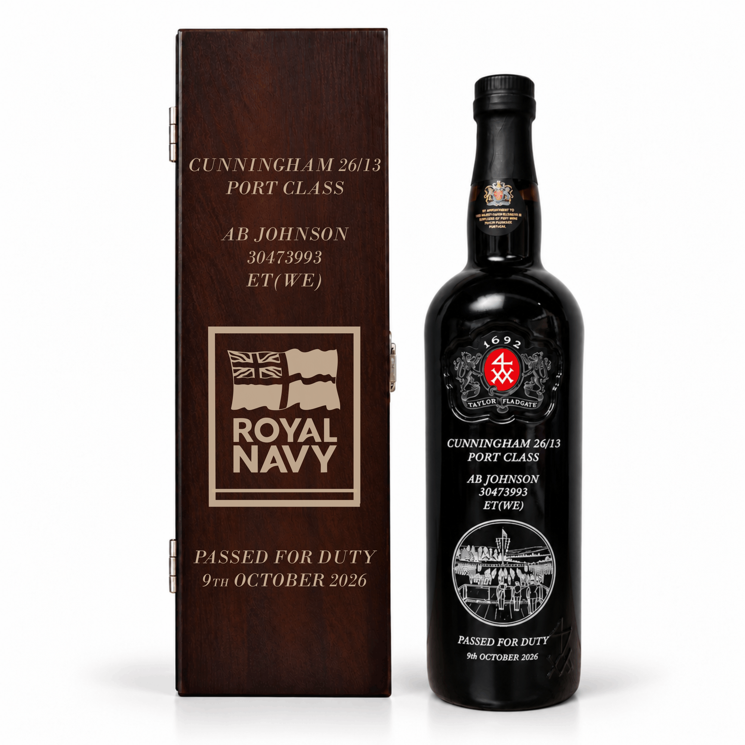HMS Raleigh Port and Box Royal Navy Logo.png
