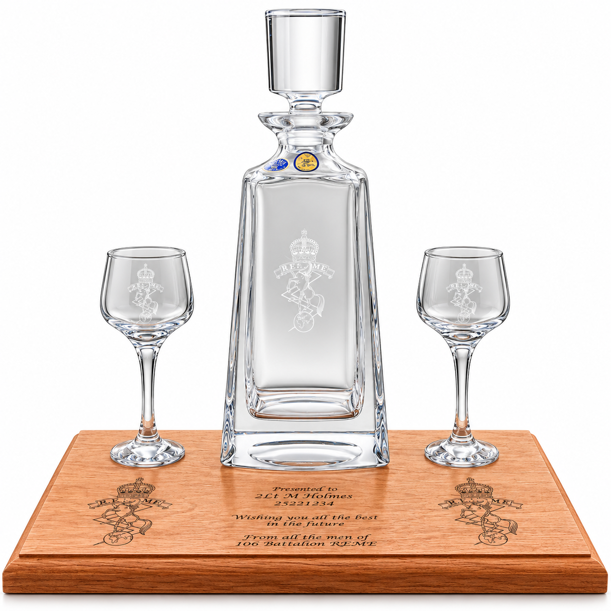 2 Glass Decanter Set