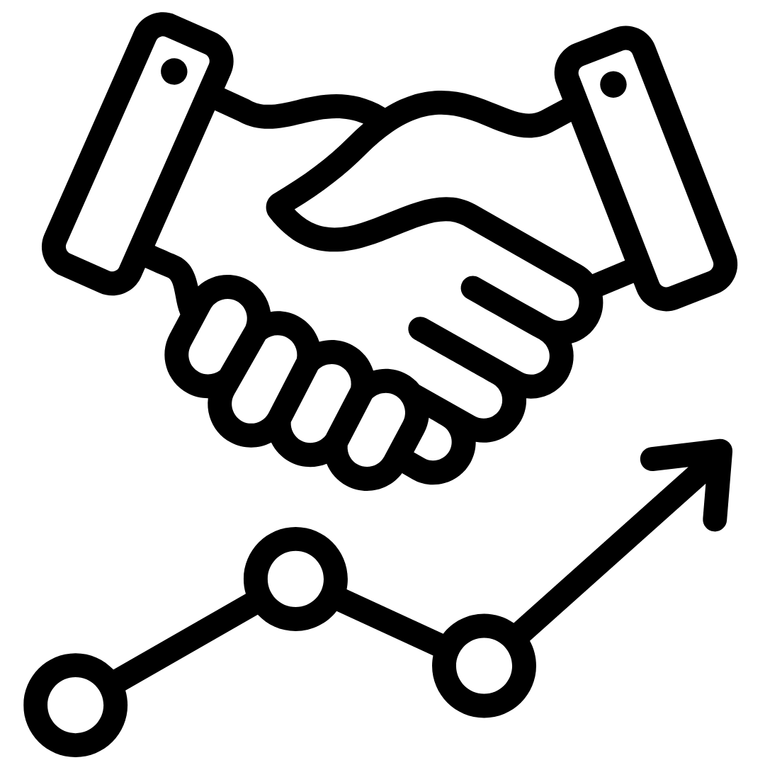 partnership and growth icon