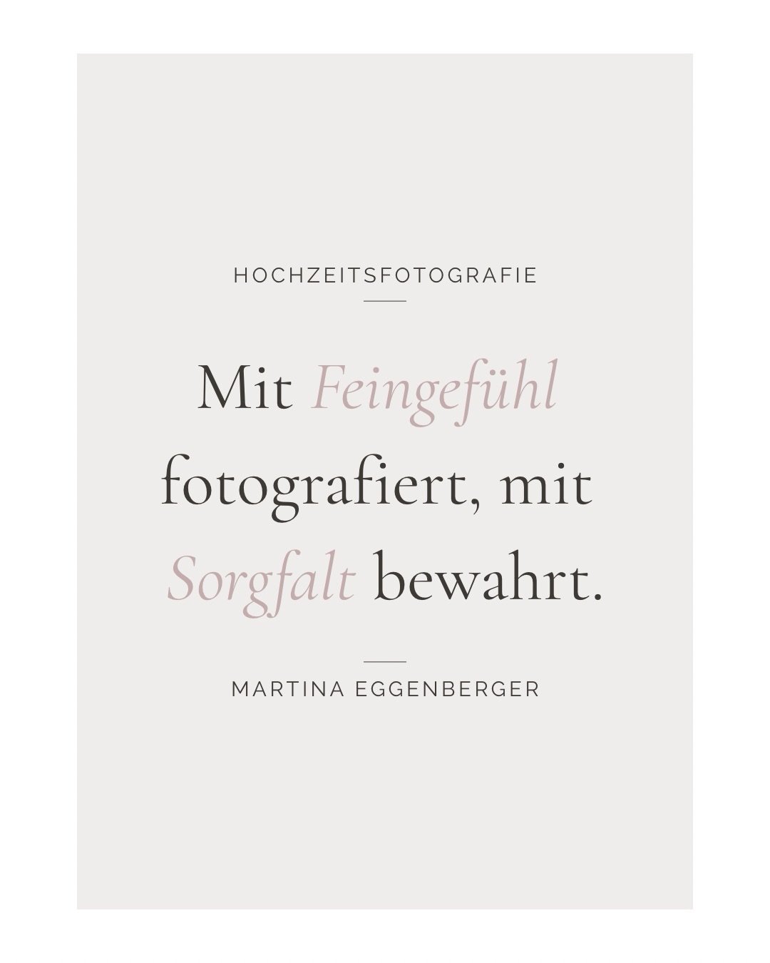 Mit Feingef&uuml;hl fotografiert, mit Sorgfalt bewahrt &mdash; das ist mein Versprechen an euch 🤍

Ich bin Martina, Fotografin aus dem Thurgau. Ich begleite euch an eurem besonderen Tag - diskret, aber stets aufmerksam - und halte nat&uuml;rlich fes