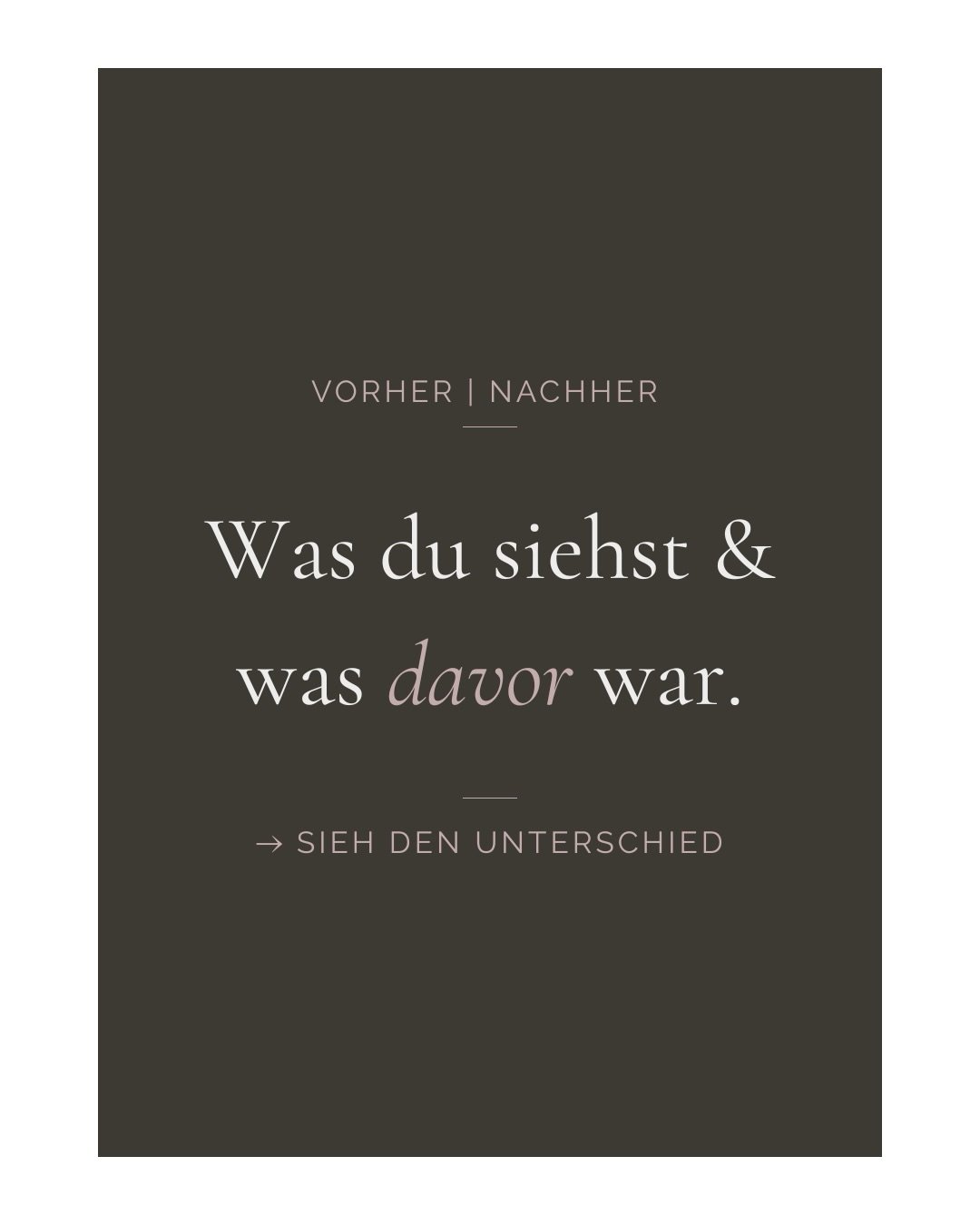 Dasselbe Bild - Einmal roh, einmal bearbeitet.

Ein bisschen mehr W&auml;rme. Etwas mehr Tiefe. Das Licht war eigentlich schon da, ich habe es nur gefunden 🤍

Wie gef&auml;llt es euch?

@uljanaludwig.fotografie 

#bildbearbeitung #vorhernacher #foto