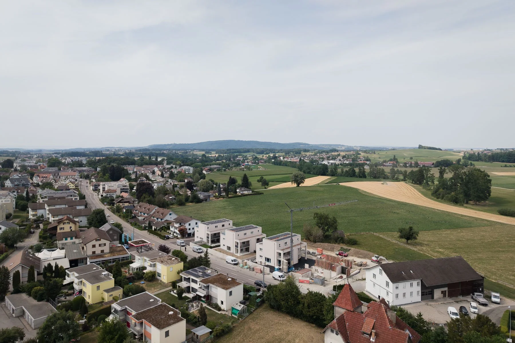 Luftaufnahme Haus Münchwilen, Drohnenperspektive