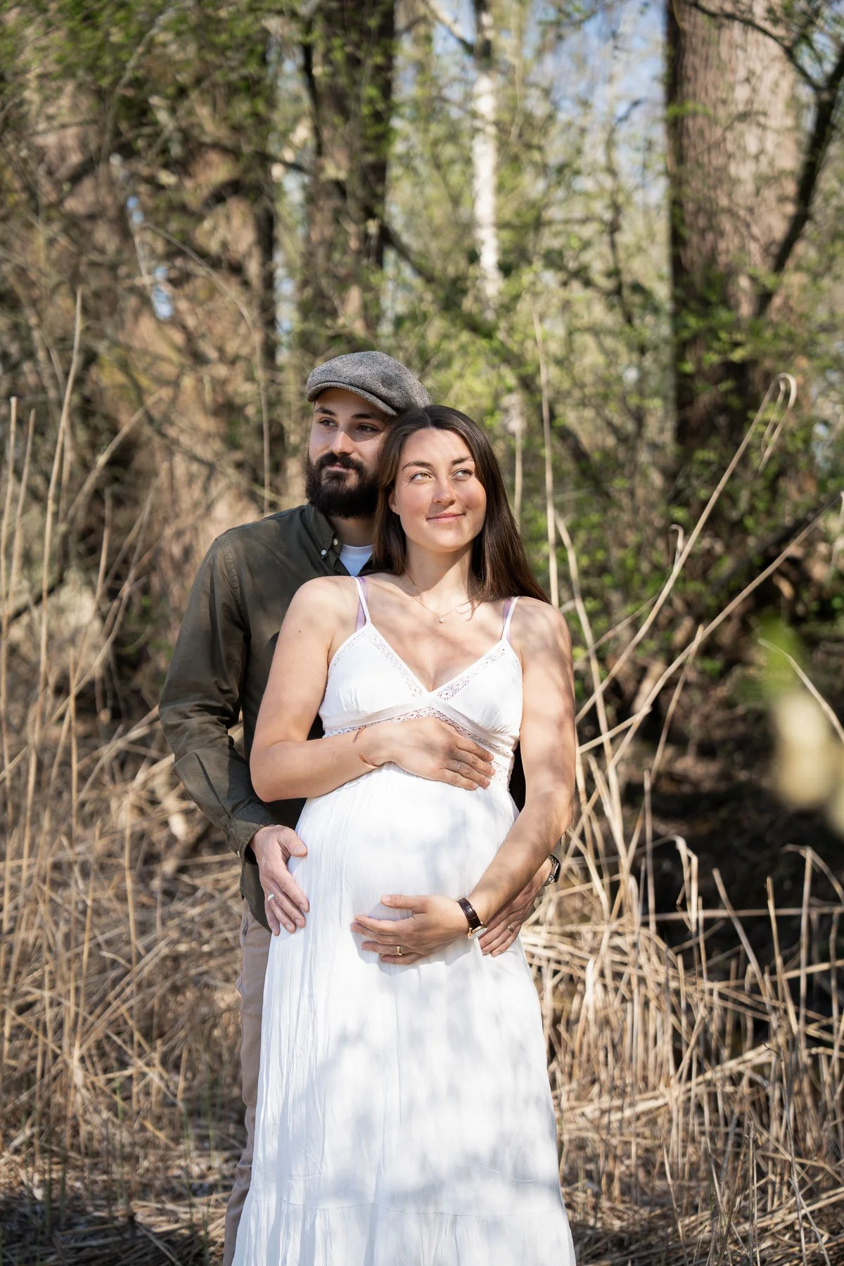 Babybauchfotografie Ostschweiz natürliches Licht — Martina Eggenberger