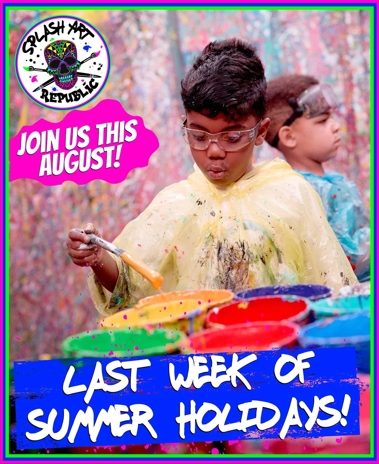 Let&rsquo;s end the Summer Holidays with a Splash! ☀️🎨🫟 

#makeyourmasterpiece #splashart #pourart #splashartrepublic #splashartrepublicnottingham #nottingham #pourbears #bearbrick #daysout #painting #paint #paintfun #nottinghamshire #canvaspaintin